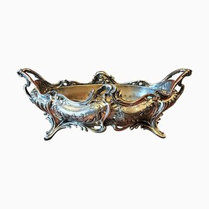 Louis XV Style Silver Plated Bronze Jardiniere, 1800s-WFS-1801565