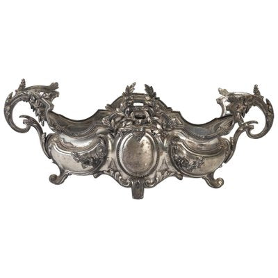 Louis XV Style Silver-Plated Metal Planter-WFS-744702