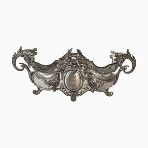 Louis XV Style Silver-Plated Metal Planter-WFS-744702