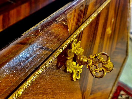 Louis XV Style Slope Desk in Precious Wood Marquetry, 1890s-EQU-1417790