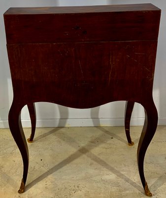 Louis XV Style Slope Desk in Precious Wood Marquetry, 1890s-EQU-1417790