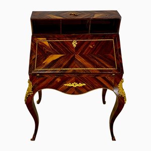 Louis XV Style Slope Desk in Precious Wood Marquetry, 1890s-EQU-1417790