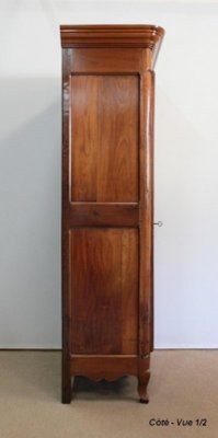 Louis XV Style Solid Cherry Bonnetière Cupboard, Early 19th Century-RVK-1089697