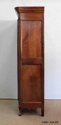 Louis XV Style Solid Cherry Bonnetière Cupboard, Early 19th Century-RVK-1089697