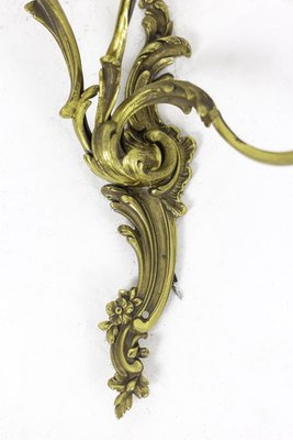 Louis XV Style Wall Sconces in Gilt Bronze, 1950s, Set of 2-CEJ-714880