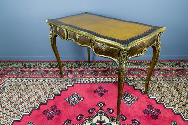 Louis XV Style Writing Desk with Bronze Mounts-KEG-1086715