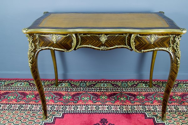 Louis XV Style Writing Desk with Bronze Mounts-KEG-1086715