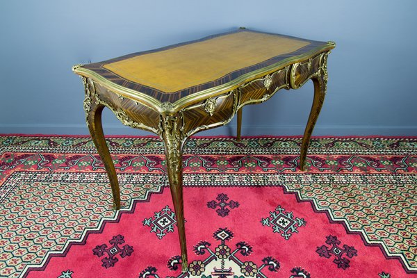 Louis XV Style Writing Desk with Bronze Mounts-KEG-1086715