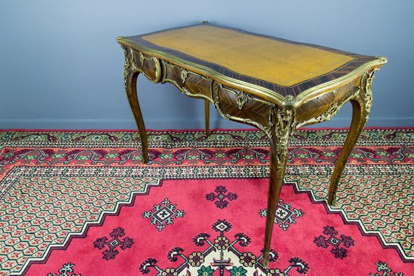 Louis XV Style Writing Desk with Bronze Mounts-KEG-1086715