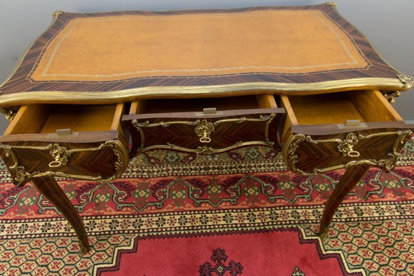 Louis XV Style Writing Desk with Bronze Mounts-KEG-1086715