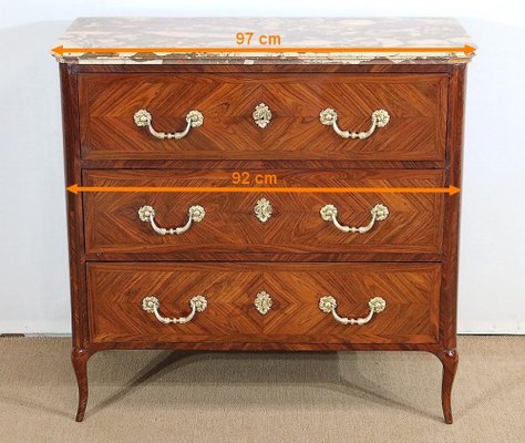 Louis XV Violet Wood Chest of Drawers, 1700s-RVK-1386908