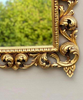 Louis XV Wall Mirror Carved Wood Frame, 1940s-GYX-1289277