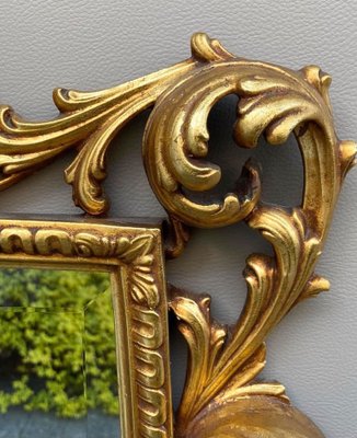 Louis XV Wall Mirror Carved Wood Frame, 1940s-GYX-1289277