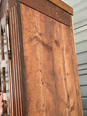 Louis XV Walnut Showcase Corner Cabinet with Cubic Marquetry by Oeben, 18th Century-UQL-941883