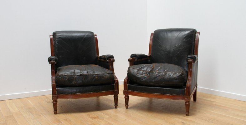 Louis XVI Armchairs, Set of 2-NMC-1738596