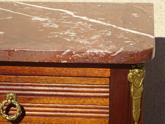 Louis XVI Bedside Table in Mahogany and Bronze, 1930s-ABK-2042183