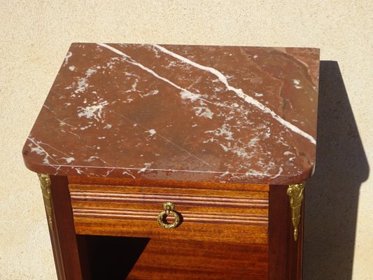 Louis XVI Bedside Table in Mahogany and Bronze, 1930s-ABK-2042183