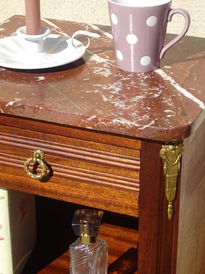 Louis XVI Bedside Table in Mahogany and Bronze, 1930s-ABK-2042183