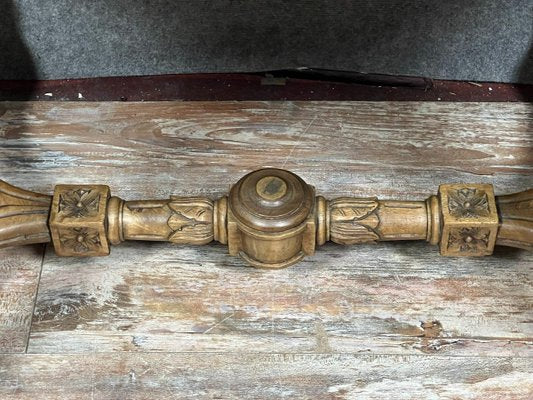 Louis XVI Ceremonial Table in Blond Walnut with Animated Top with Gadrooned Edges, 1880s-MWB-2035872