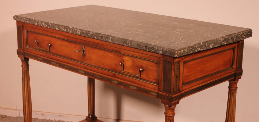 Louis XVI Console in Cherry by LM Pluvinet, 18th Century-HPU-1030670