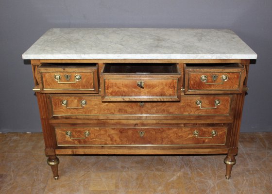 Louis XVI Dresser in Walnut and Ash, 18th Century-BCR-1794546