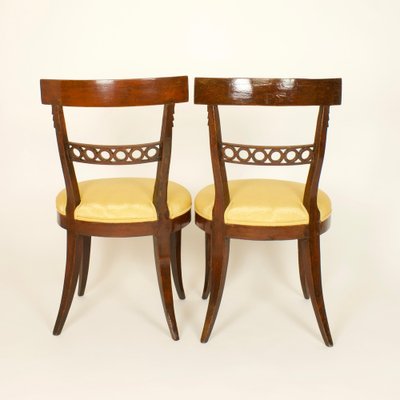 Louis XVI Early Classicist Klismos Chairs, Italy, Late 18th Century, Set of 2-KMT-1069281