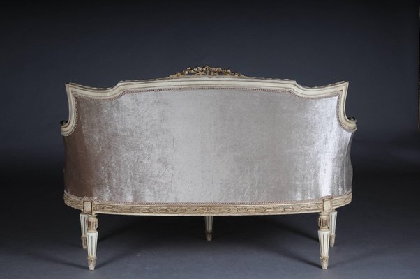 Louis XVI French Sofa and Armchairs, Set of 3-FLW-1402299