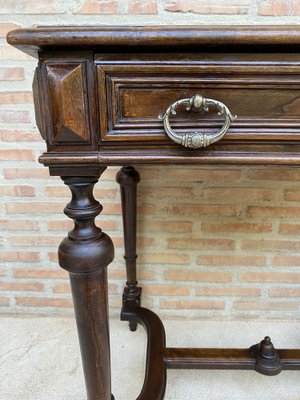 Louis XVI French Walnut Side Table, 1920s-NOU-1700473