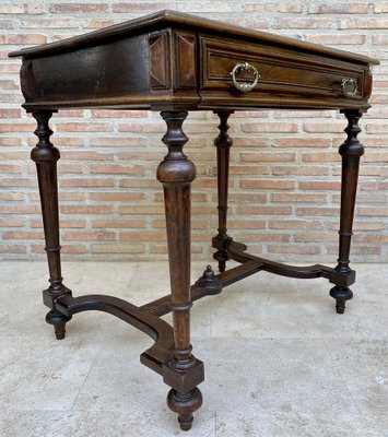 Louis XVI French Walnut Side Table, 1920s-NOU-1700473