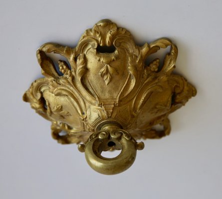 Louis XVI Gilded Bronze Ceiling Rose-WCM-1275036