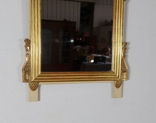 Louis XVI Gilt Mirror in Wood & Gold Leaf, Late 1800s-RVK-1314529