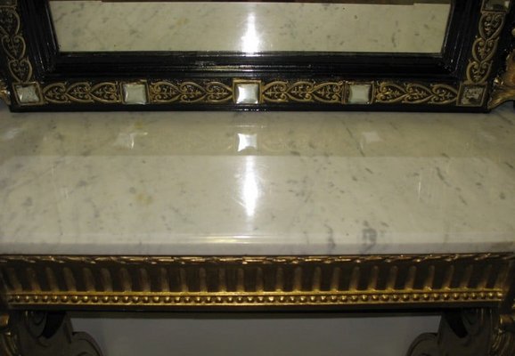 Louis XVI Golden Wood Console-RVK-1105427