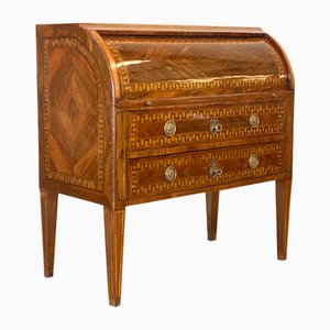 Louis XVI Italian Walnut Roller Writing Desk-NPC-1804247