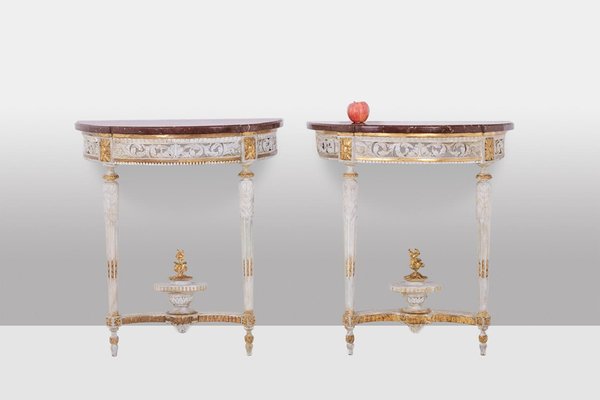 Louis XVI Lacquered Consoles from Malot, 1780s-CEJ-2026349