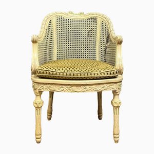 Louis XVI Lacquered Wood Desk Armchair-MWB-1736896