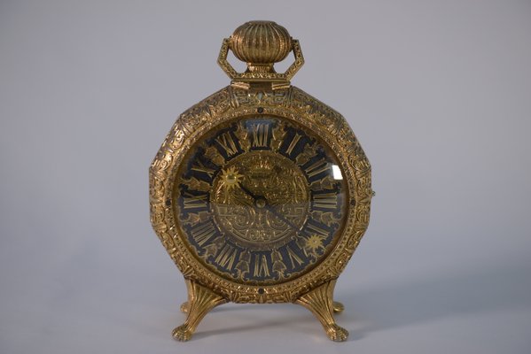 Louis XVI Lancel Paris Bronze Clock in the shape of a Pocket Watch, 1970s-NEN-2017578