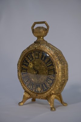 Louis XVI Lancel Paris Bronze Clock in the shape of a Pocket Watch, 1970s-NEN-2017578