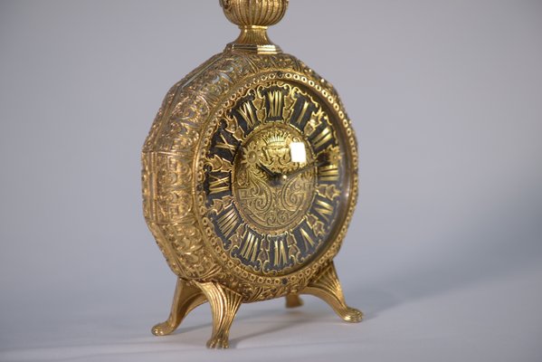 Louis XVI Lancel Paris Bronze Clock in the shape of a Pocket Watch, 1970s-NEN-2017578