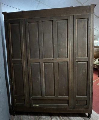 Louis XVI Library Cabinet with Projection in Walnut, 1850s-MWB-2043350