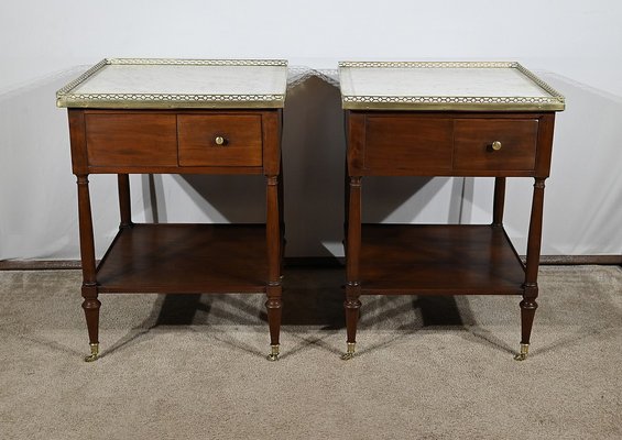 Louis XVI Mahogany Lounge Tables, Set of 2-RVK-1787474