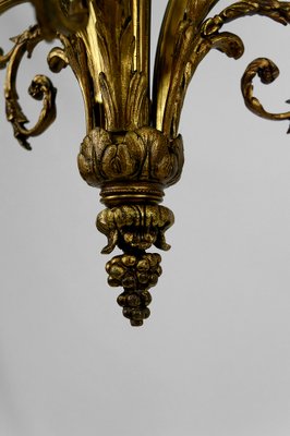 Louis XVI Neoclassical Style Hanging Light in Gilded Bronze, 1890s-XNH-1804501