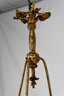 Louis XVI Neoclassical Style Hanging Light in Gilded Bronze, 1890s-XNH-1804501