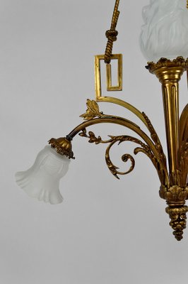 Louis XVI Neoclassical Style Hanging Light in Gilded Bronze, 1890s-XNH-1804501