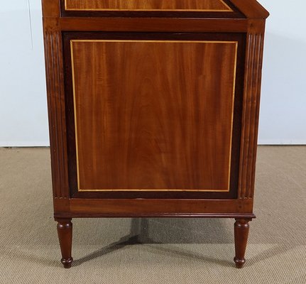 Louis XVI Scriban Secretary Desk in Mahogany and Precious Woods, 18th Century-RVK-1288857