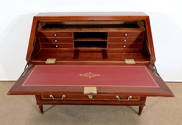 Louis XVI Scriban Secretary Desk in Mahogany and Precious Woods, 18th Century-RVK-1288857