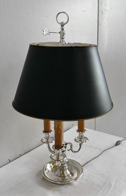 Louis XVI Silver-Plated Lamp-RVK-898082