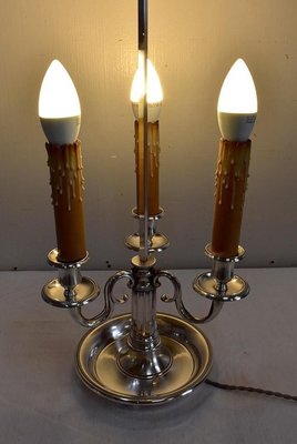 Louis XVI Silver-Plated Lamp-RVK-898082