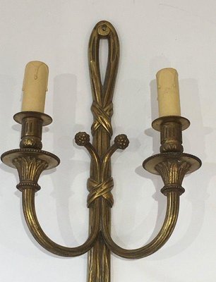 Louis XVI Stye Bronze Sconces, Set of 2-BA-1365532