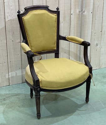 Louis XVI Style Armchair in Beech-QYF-928923