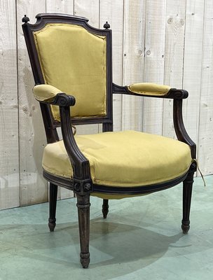 Louis XVI Style Armchair in Beech-QYF-928923